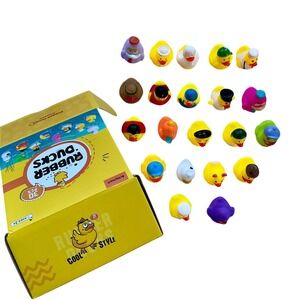 Arttyma Rubber Ducks 21 Piece Variety Pack Novelty Bath Toys Jeep Ducking Multi